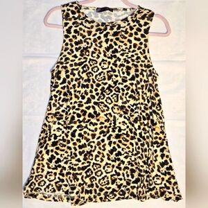Shiela Rose tank blouse leopard print size medium